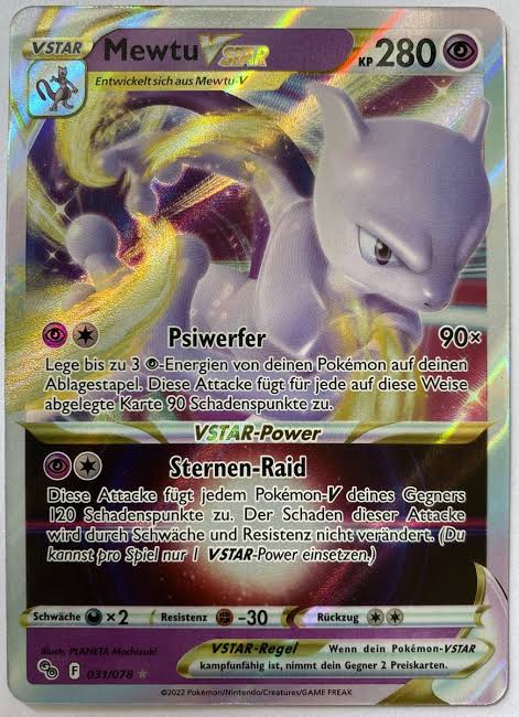 Mewtu VStar - PGO 031