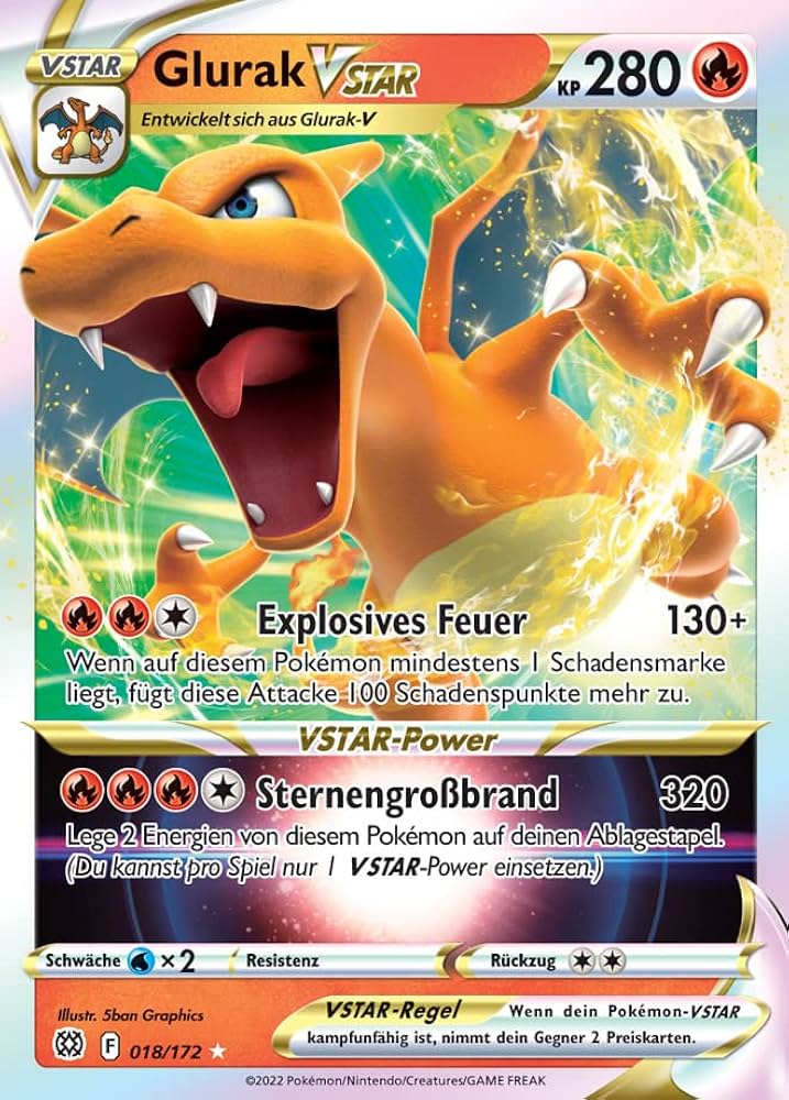 Glurak VStar - BRS 018
