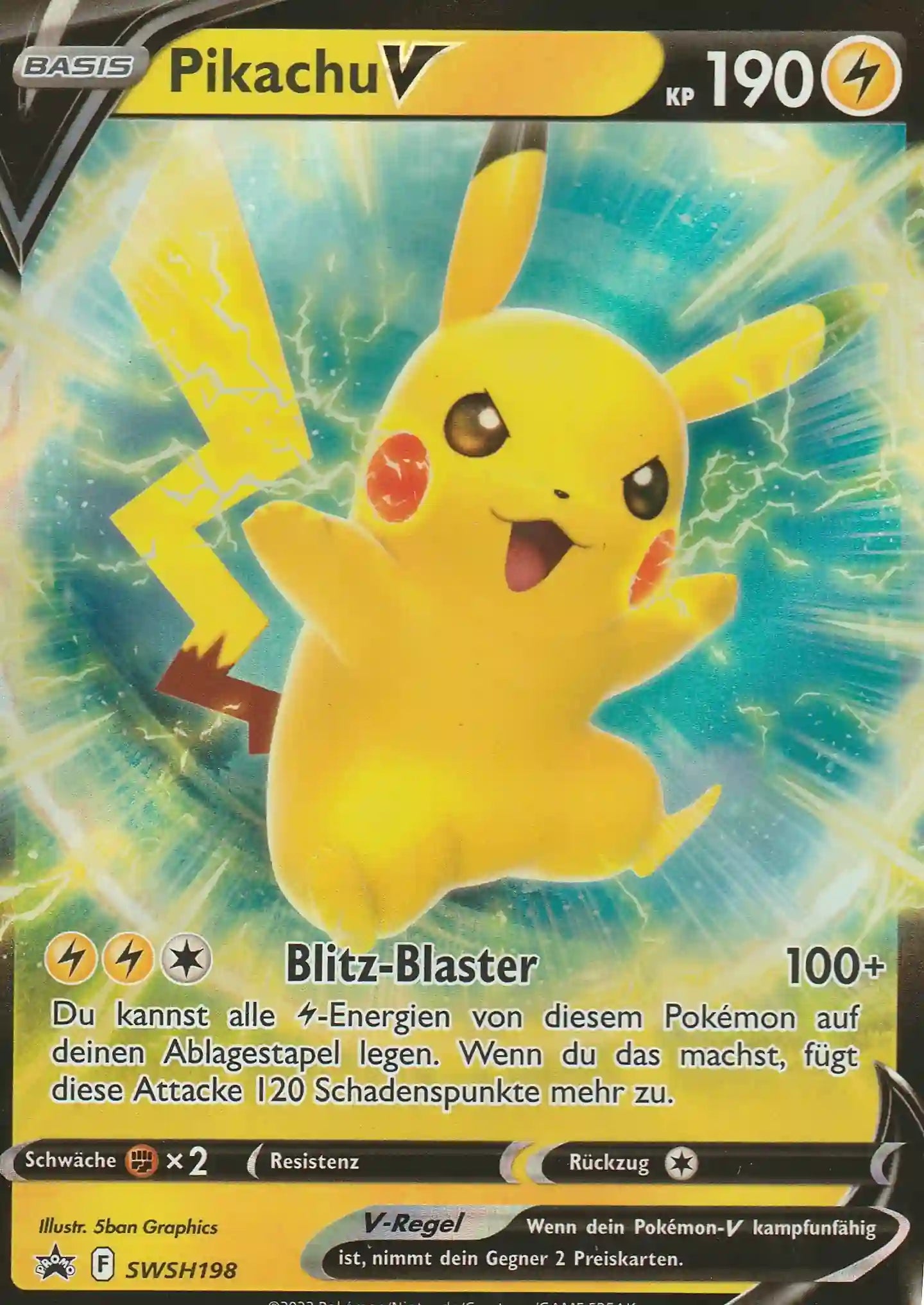 Pikachu V - SWSH 198