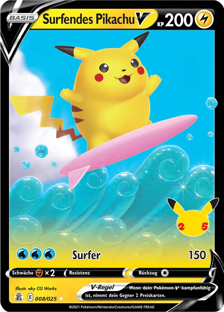 Surfendes Pikachu V - CEL 008