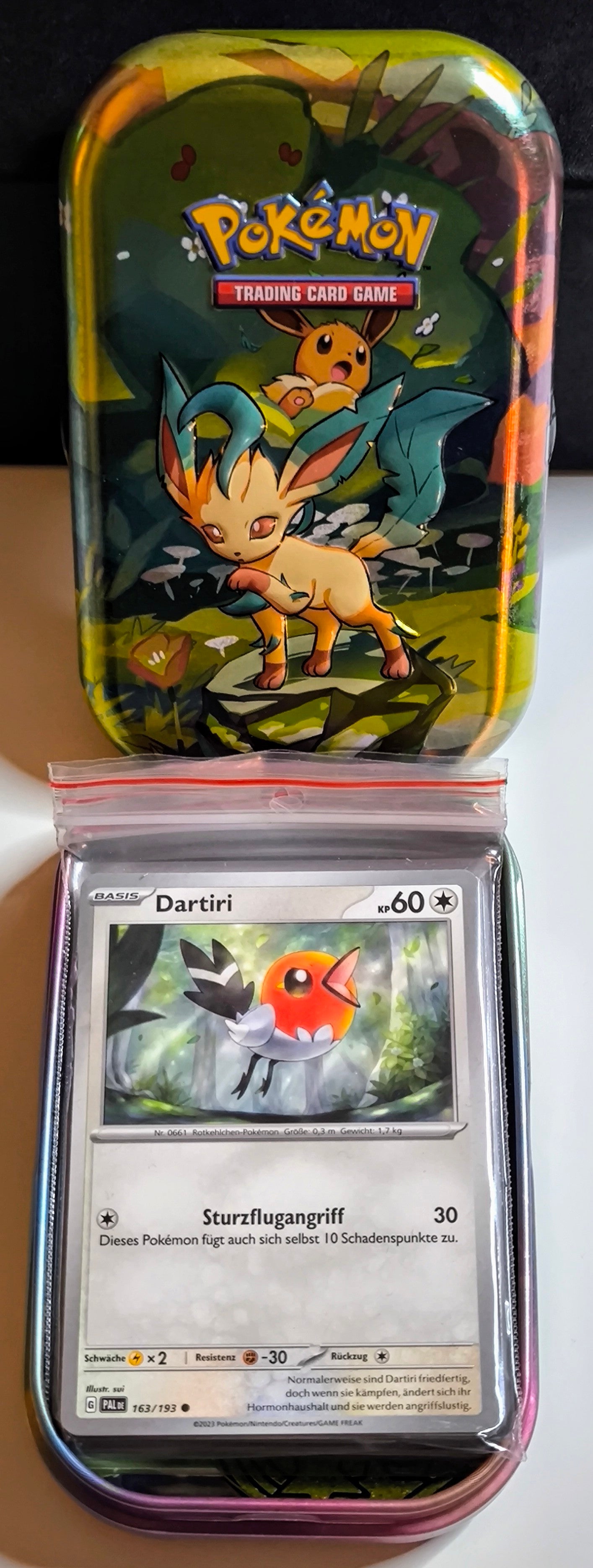 50 Pokémon Karten Mini Tin Set "Folipurba"