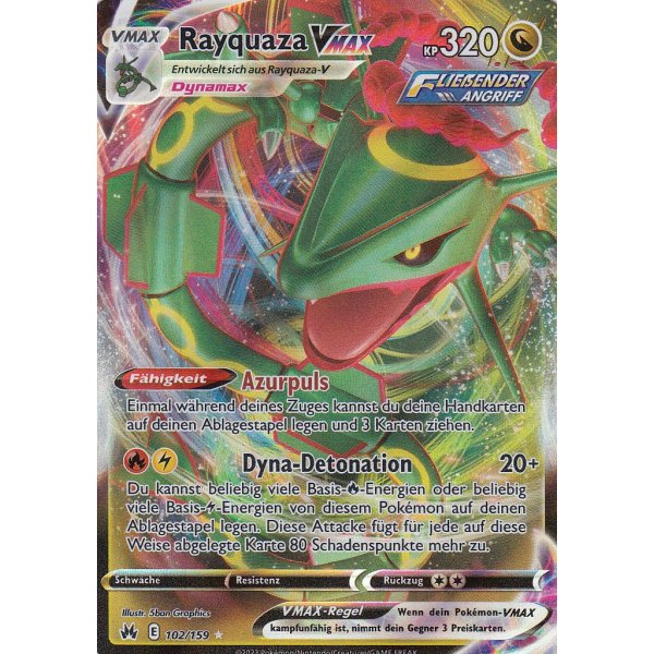 Rayquaza VMax - CRZ 102